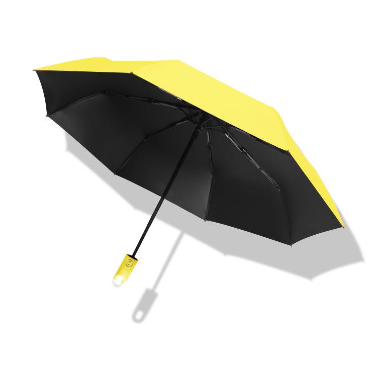 Three-Fold Automatic Donut Hook Umbrella: UV Protection, Sunshade & Rain Shield