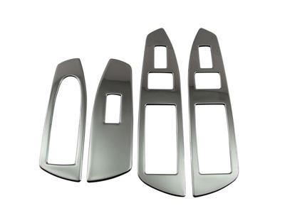 Spiegelnde Edelstahl Fensterheberschalterabdeckungen für die 7er Reihe F02 760 Ultra-High (740Li, 750Li, 760Li, 740, 750, V12, Bi-Turbo) [WIN-SWI-010]