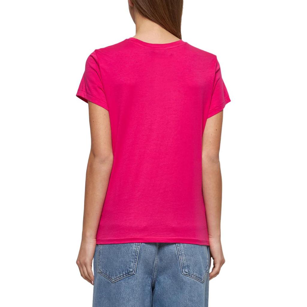 T-shirt da Donna Girocollo Manica Corta con Logo Polo Ralph Lauren T-shirt Fluorescent-Pink 211898698-031
