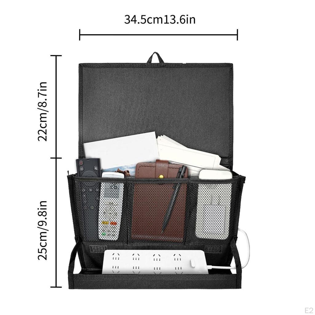 Bedside Organizer Hanging Bed Shelf Storage Bag Wall Mount Organize for