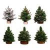 User Friendly Tabletop Christmas Tree Wood And Plastic Scandinavian Style Holiday Centerpieces For Home Or Office