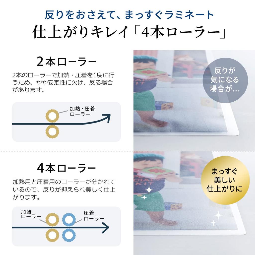 Laminator Sanwa Direct 4, Kompatybilny z A3/A4, Nagrzewanie w 10 sekund, Rolki, 400-LM010