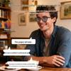 Bluetooth AI Smart Glasses with Multi-language Translation and Thin Blue Legs