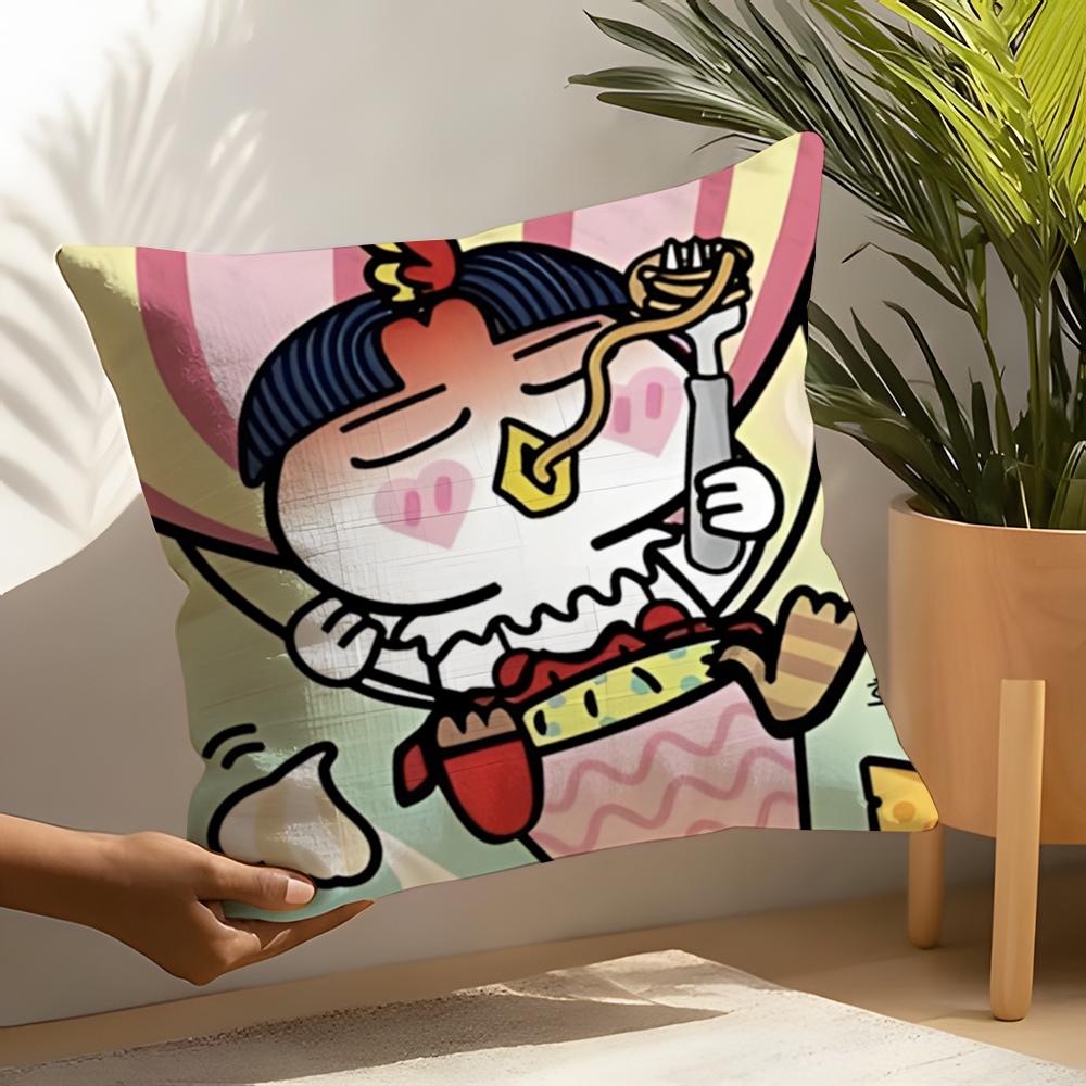 Famous Buldak Ramen Cartoon Pillow Case Linen Cushion Covers For Decorative Sofa Home Pillows Case Car Chair Pillows Cases