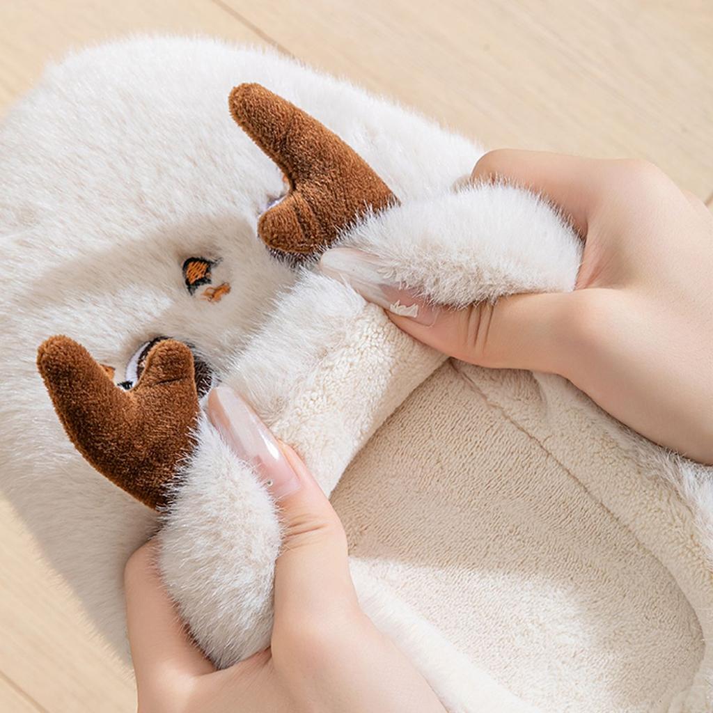 Cotton slippers couple model 2025 autumn and winter new indoor home thickened warm thick bottom plush cotton mop