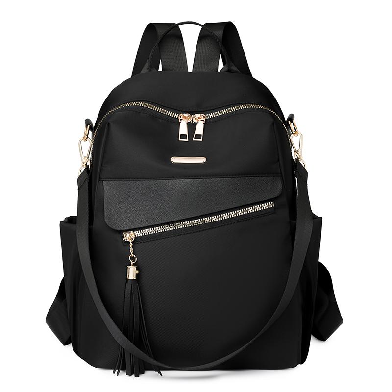 Tassel Backpack Women's Large Capacity Commuter Travel Backpack Multifunctional Shoulder Bag