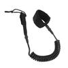 Surfboard Leash High Elasticity TPU Black   Coiled Surfing Leg Rope for Paddleboards Longboards