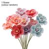 Fleur Céramique 3D Faite à la Main Fleur Artificielle Réaliste Décoration Bouquet de Fleurs Éternelles pour Salon Table à Manger Bureau Maison Décoration Vase