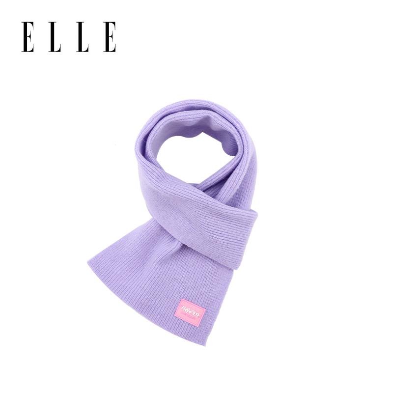 ELLE 100% Sheep Wool Children's Color Code Wool Knitted Series Collection Cold Hat/Scarf