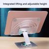 Foldable Tablet Stand With 360 degree Rotation Height Adjustment Aluminum Holder For 12.9Inch Devices
