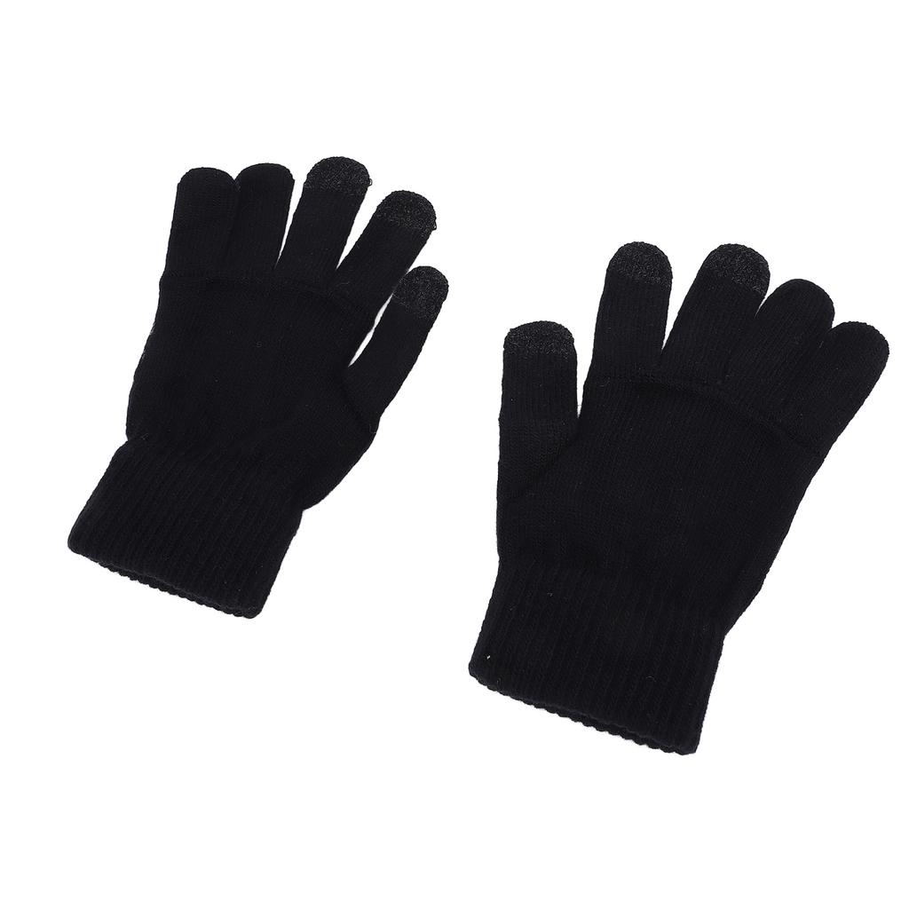1 Pair USB Heated Gloves Winter Warm Heated Gloves Thickened Touchscreen Gloves for Office Workers a