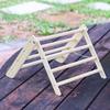 Percha Triangular de Madera para Gallinas Diseño Plegable Barra para Dormir Extraíble Hábitat Esencial para Aves de Corral