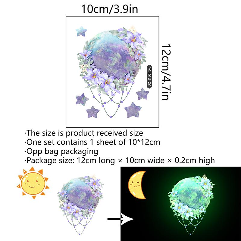 Mermaid Fairy Glow-In-The-Dark Switch Stickers Bedroom Living Room Room Switch Decorative Wall Stickers