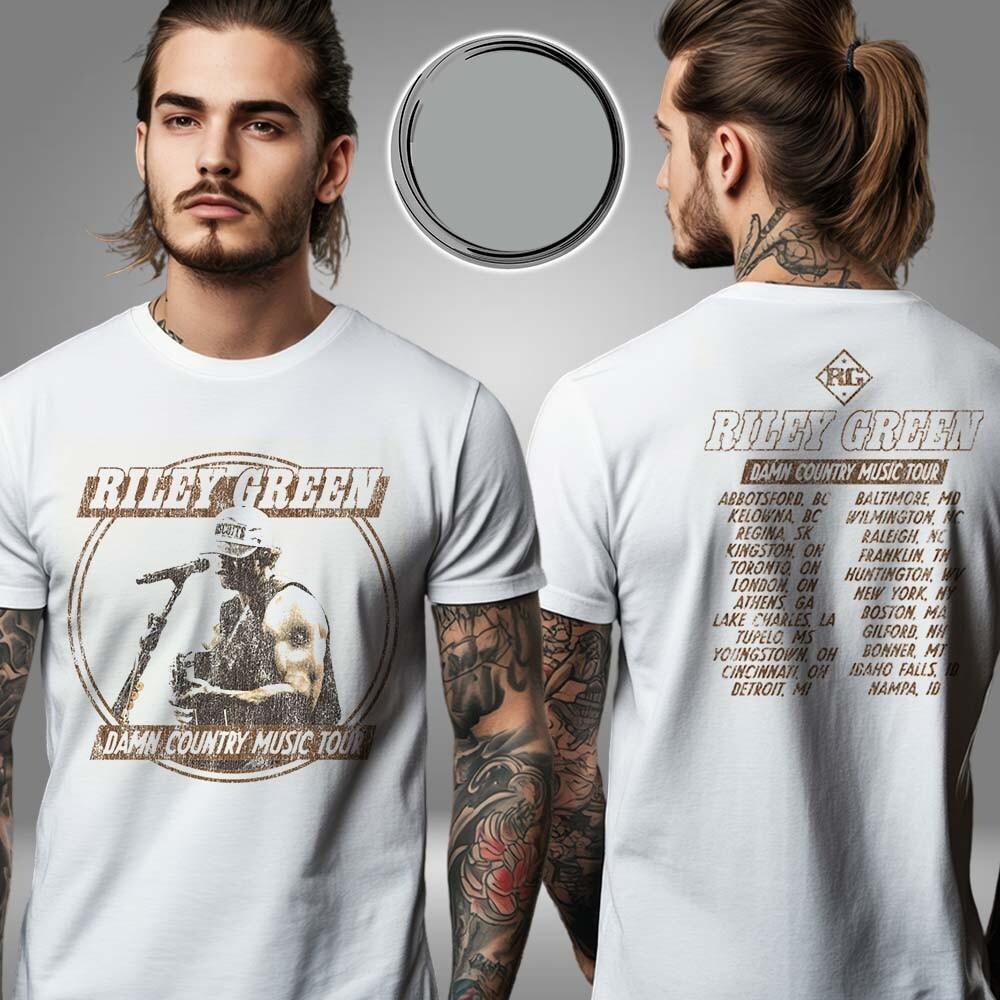 Riley Green Photo Tour Two Sided Unisex T-Shirt Gift for Fans All Size S-4XL S