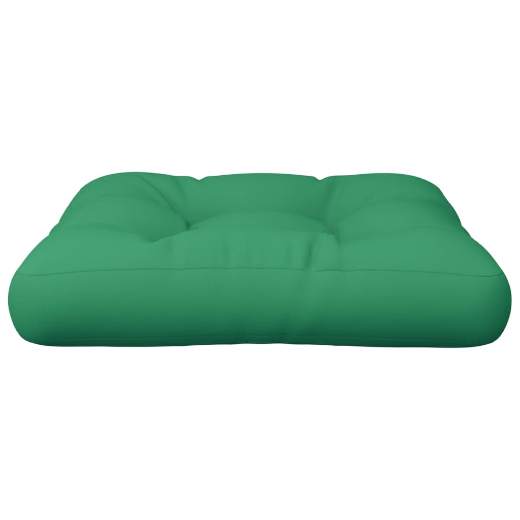 Green Pallet Cushion 60 x 60 x 12 cm Fabric
