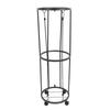 Ball Storage Rack Rolling Metal Lockable Ball Organizer for Basketball Soccer Volleyball
