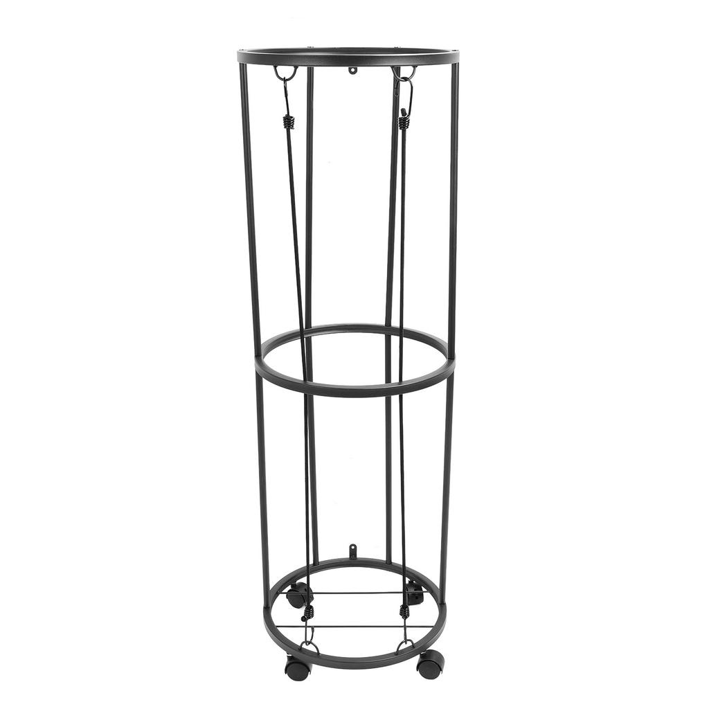 Ball Storage Rack Rolling Metal Lockable Ball Organizer for Basketball Soccer Volleyball