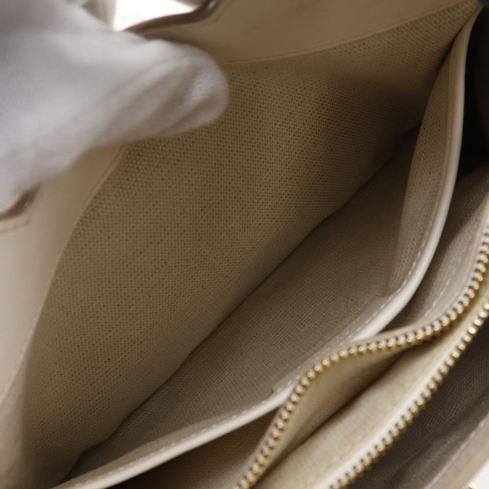 Bally Janelle Handbag JORAH 2WAYShoulder White / Blue Leather Women Used