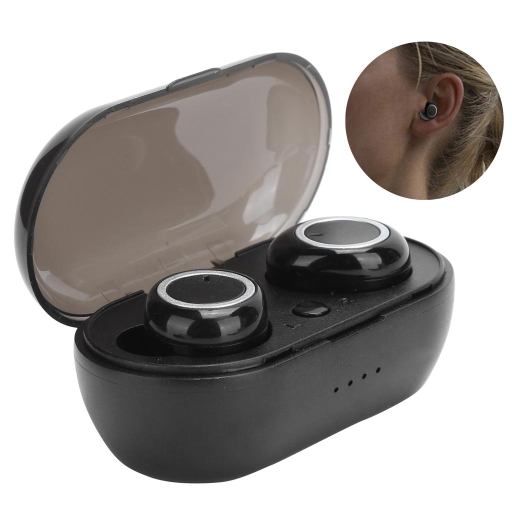 BTHi30 Bluetooth 5.0 Stereo True Wireless Ohrhörer Geräuschunterdrückung Binaurales Headset(Silber schwarz )