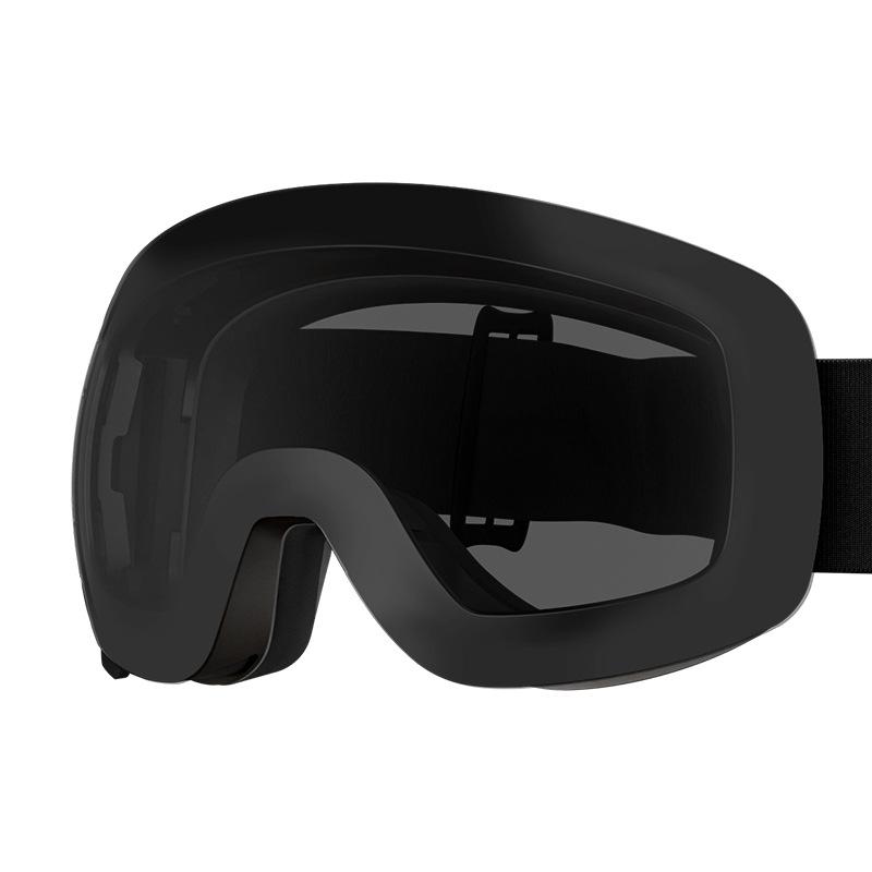 Men's and women's magnetic ski goggles, spherical ski glasses, anti-fog snow goggles, protective eyewear equipment