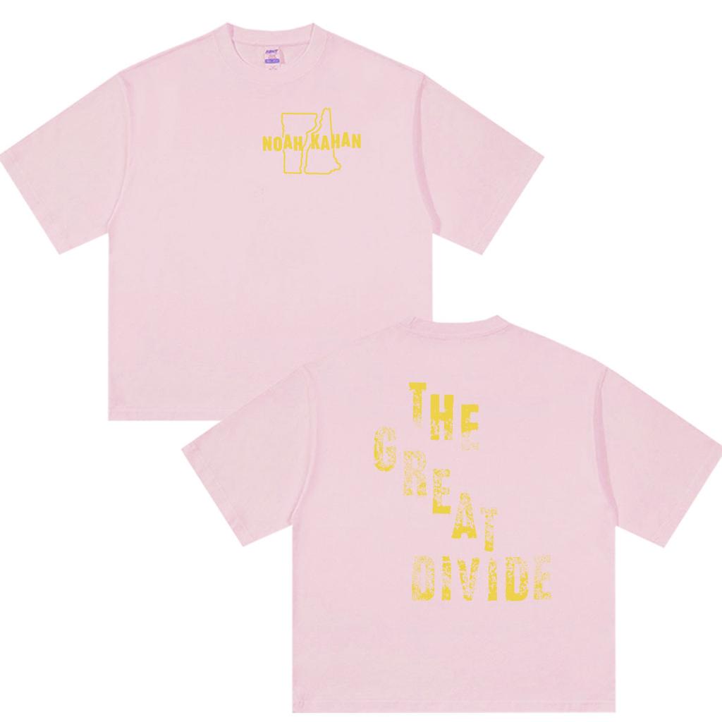 Vintage Noah Kahan The Great Divide Tour 2026 T-Shirt Unisex Hip Hop Mode Kurzarm T-Shirts 100% Baumwolle T-Shirt Streetwear