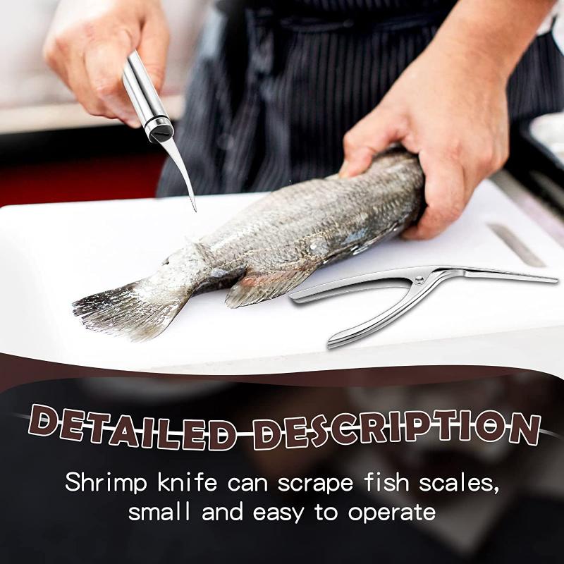 Stainless Steel Shrimp Peeler, Line, Peeler, Durable Cleaning Knife, Kitchen Shrimp Peeling Tools
