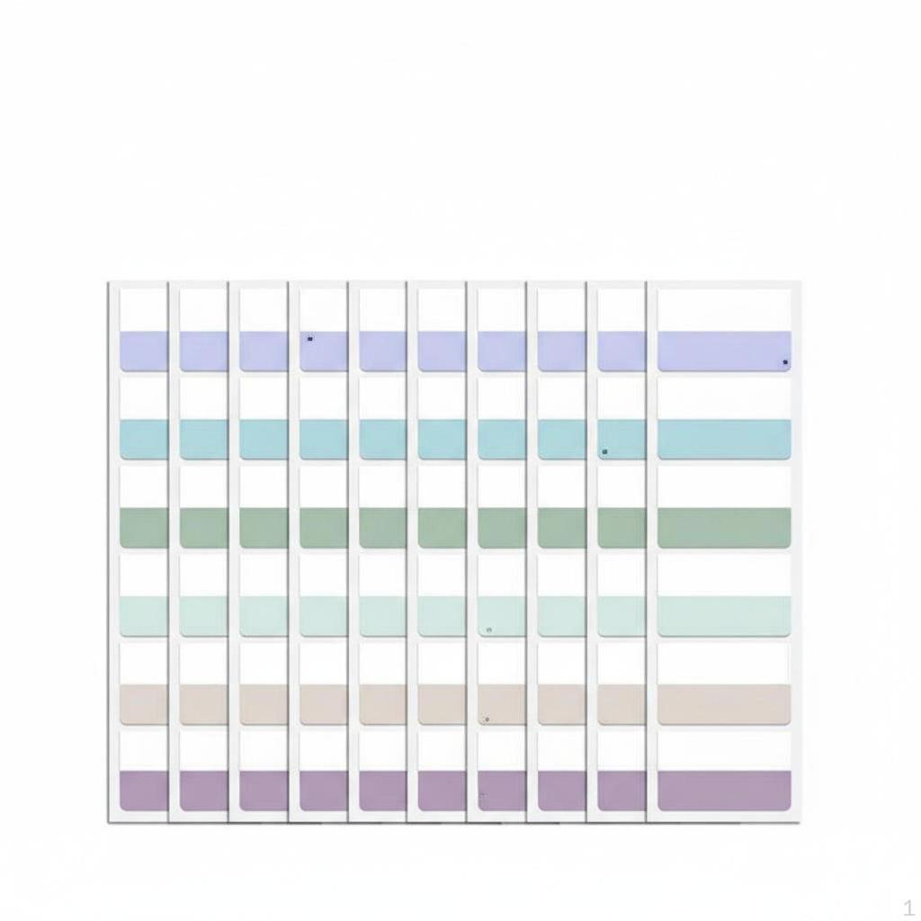 Muted Color Index Ers Strong Colored Tabs Smooth Writing Writable Y for Students,