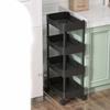Mobile Storage Shelf Interspace Gap Shelf Kitchen Storage Shelf Bathroom Storage Rack Fridge Side Seam Finishing Rack