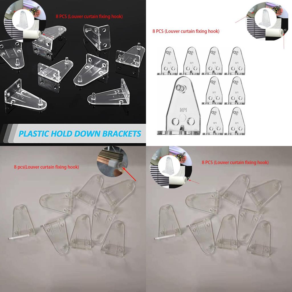 Durable Plastic Windproof Hook For Blinds And Curtains Fits All Types Of Curtains