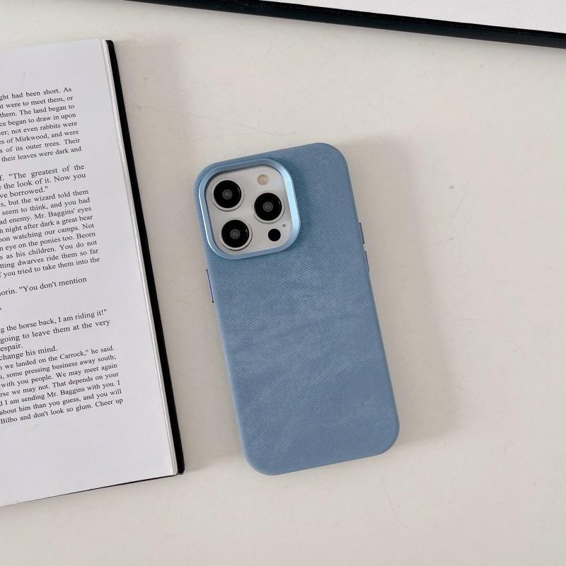 Magnetic Flannel Phone Case IPhone 17 Pro Max 16 15 With Microfiber Texture Shockproof Full Coverage