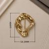 Assorted Gold Metal Irregular Shaped Buckles Textured Surface For DIY Sewing Scarf Belt Clothing Decor Craft Projects
