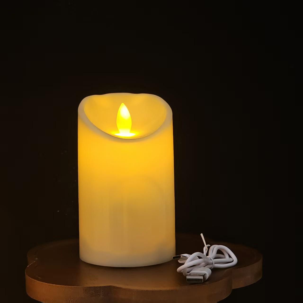 

Светодиодная свеча с пультом дистанционного управления и эффектом качания для атмосферы Хэллоуина и Рождества