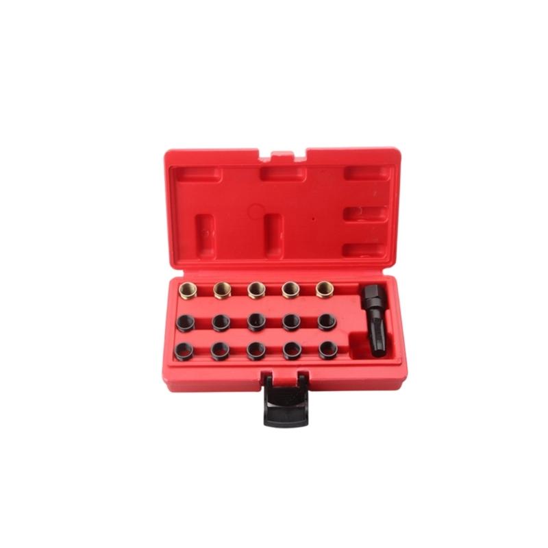 Automotive Spark Plugs Thread Restorer Thread Restorer Tap with Storage Case Spark Plugs Tap Thread Repair Tool