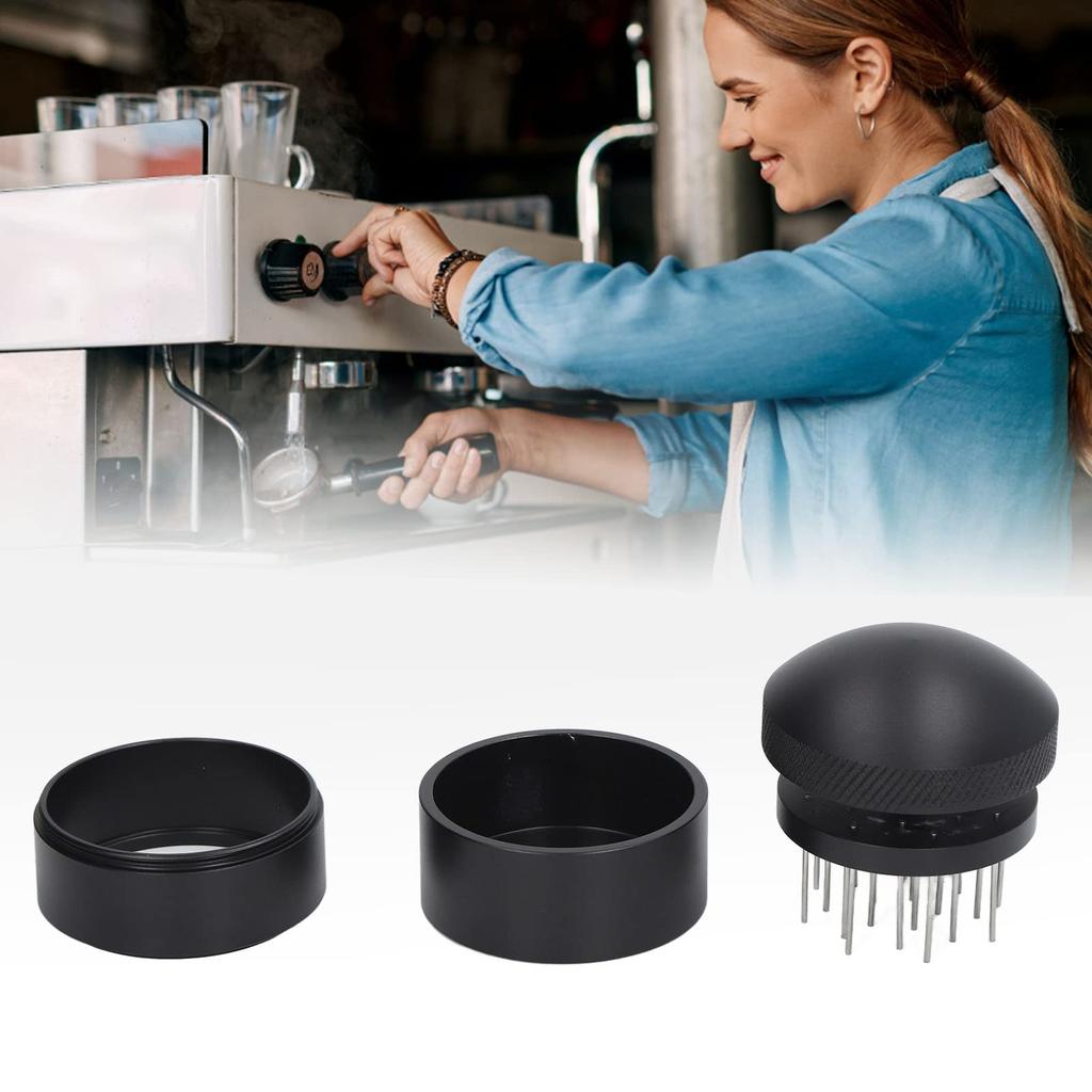 Coffee Needle Distributor, Rust-Resistant Stainless Steel, Portable Base Design, Coffee Needle (51mm)