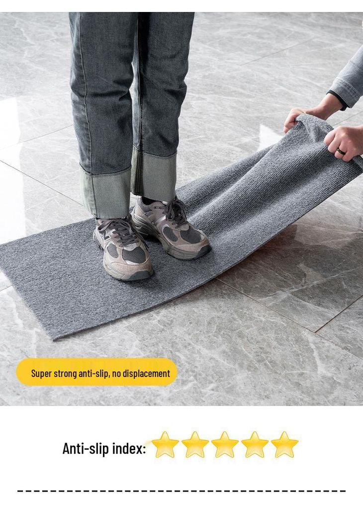 Elegant Non-Slip Outdoor Door Mat - Durable, Cuttable, Dirt-Resistant Foyer Entry Mat