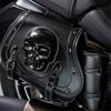 Large Capacity PU Leather Motorcycle Saddlebags Waterproof Side Bags Stylish Skull Designs Tool Storage Bag for Bike 