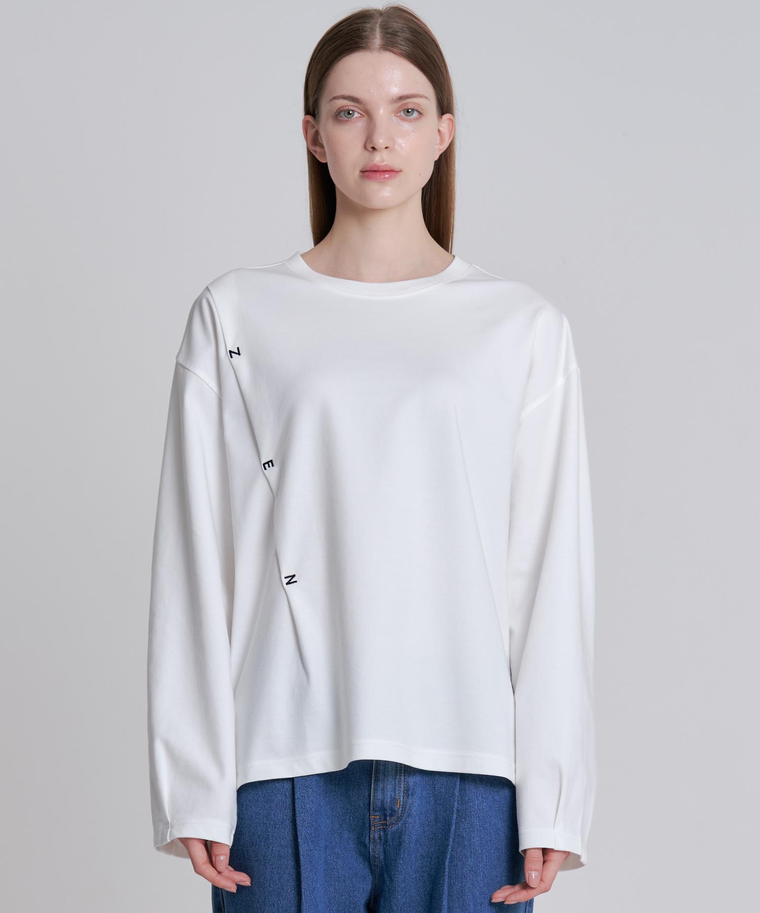 Zensai Pintuck T-Shirt White M