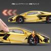 Zmart scale Revuelto miniature model toy sports car alloy supercar with sound and opening Lamborghini Revuelto miniature car scale alloy model gold