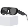 4set Fashion Big Frame Women Square Sunglasses Brand Black Round Cool Men Sunglasses One Piece Designer Pilot Sun Glasses UV400
