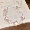 Elegantes weißes Kristallglas-Perlenarmband für Damen: Einfacher, Frischer, Vielseitiger, Hochwertiger Schmuck