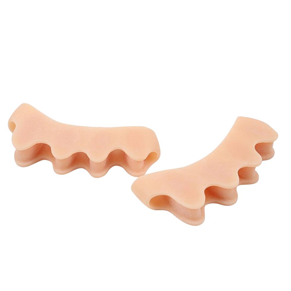 1Pair Silicone Toe Protector Finger Toe Separator Bunion Corrector Foot Stretchers Straightener Protector Pain Relief Foot Care