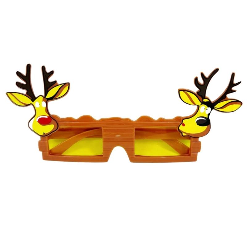 Creative Santa Beard Spectacles Glasses Frame for Christmas Celebration and Themed Event Cartoon Eyeglasses Eyewear