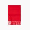Red 100% wool scarf, simple autumn and winter atmosphere, scarf, high-end sense, versatile shawl 2025 gift