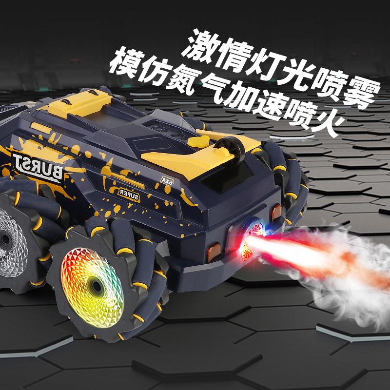 Swing Arm Deformation Six-wheel Stunt Car Gesture Sensing Remote Control Car Spray Drift Off-road Car Toy