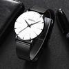 Fashion Ultra-thin Men Business Watches Steel Mesh Band Male's Quartz Watch Relogio Masculino