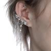 Alloy Ear Cuff With Fishtail Design And Cascading Tassels For No Pierced Ears Comfortable Bone Clip Jewelry