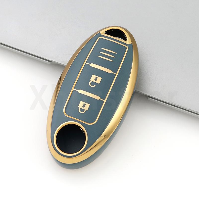 3 Buttons For Nissan Qashqai Juke J10 J11 X-Trail T32 T31 Kicks Tiida Pathfinder Note TPU Car Remote Key Case Cover Shell Fob