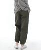 Seinteukeulu Back Bartack Point Coated Strap Jogger Pants Bb-303J Khaki