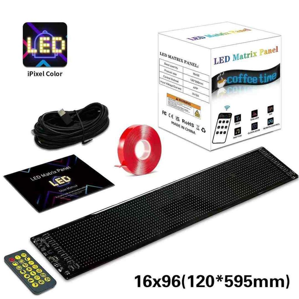 LED Auto Flexibler Bildschirm Drahtlose APP LKW Augenlicht Auto Heckscheibe Flexibles LED-Display