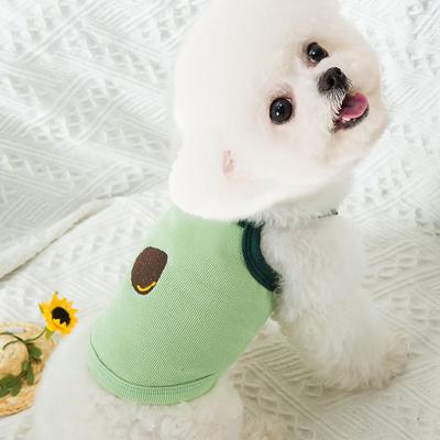 Avocado Sling Puppy Dog Clothing Summer Thin Teddy Pet Bigbear Cat Small Puppy Spring Summer Vest